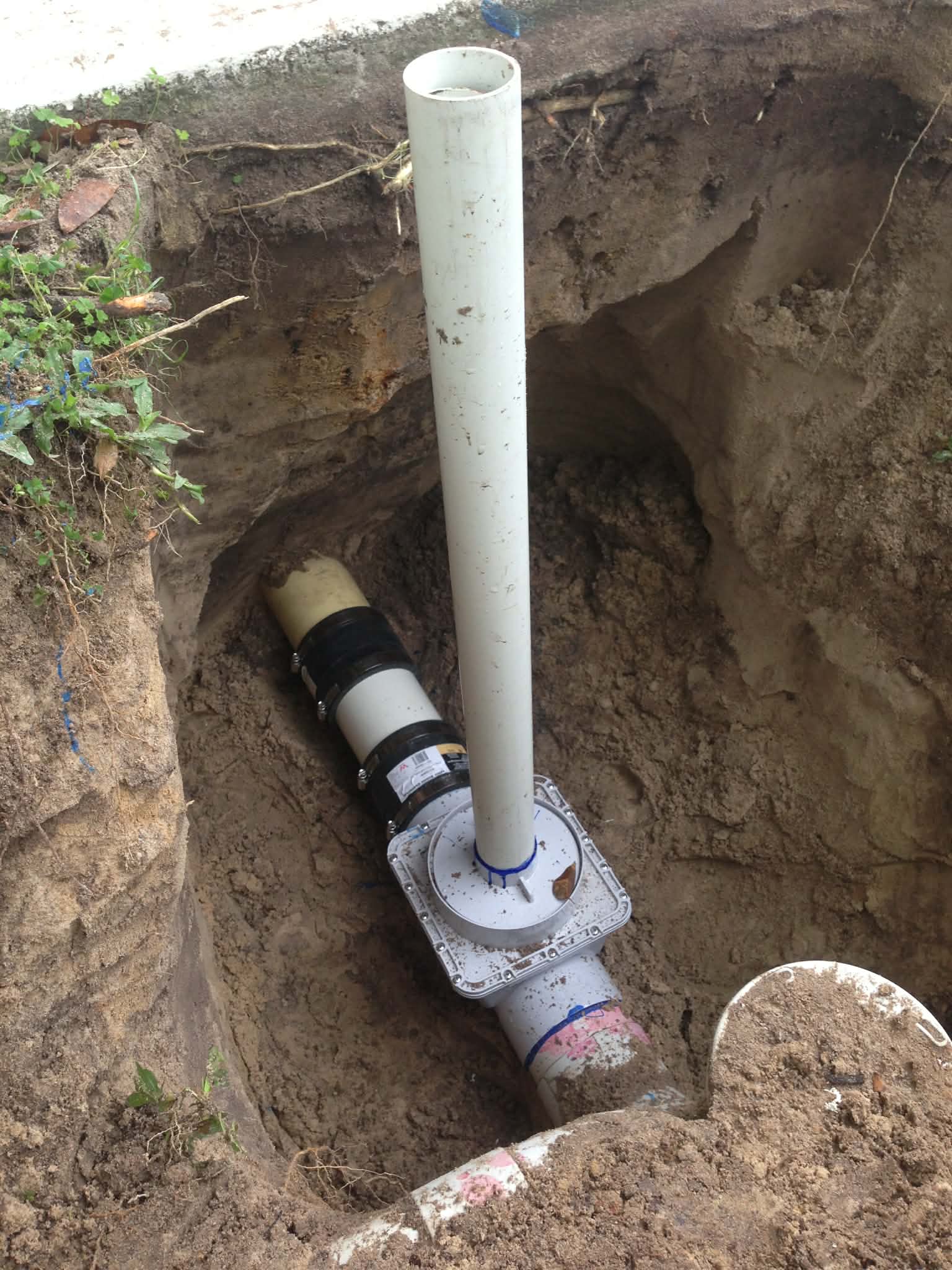 Underground drainage works